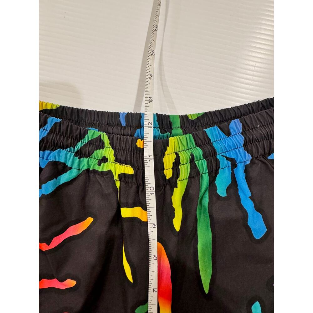 STAYCOOLNYC Electric Beach Rainbow Windbreaker Jogger Pant Black Small Festival - Picture 14 of 16